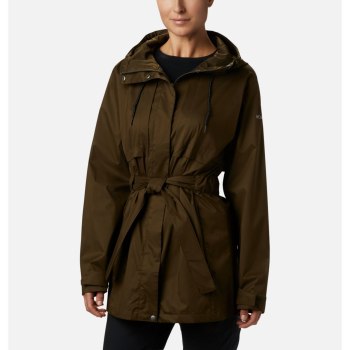 Columbia Pardon My Trench Rain, Chamarras Verde Oliva Para Mujer | 249835-KVT